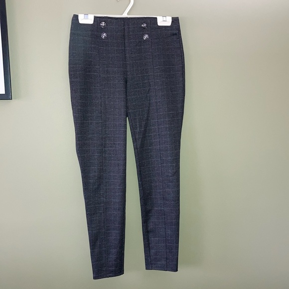 Retrology Gray Tailored Trousers with Subtle Texture - Picture 1 of 12